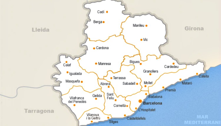 Barcelon  Map